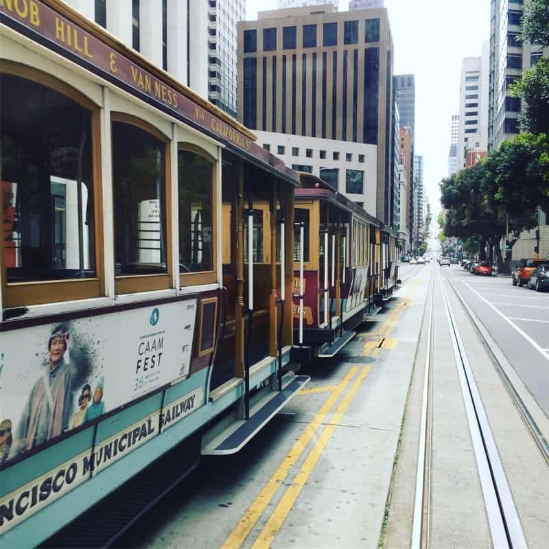Hop-On Hop-Off Bus San Francisco - California Line Cable Car
