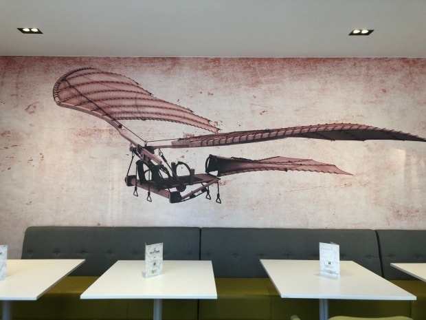 Ibis Styles Heathrow Airport Hotel - breakfast mural.